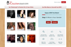 Russian Chat City Homepage Image